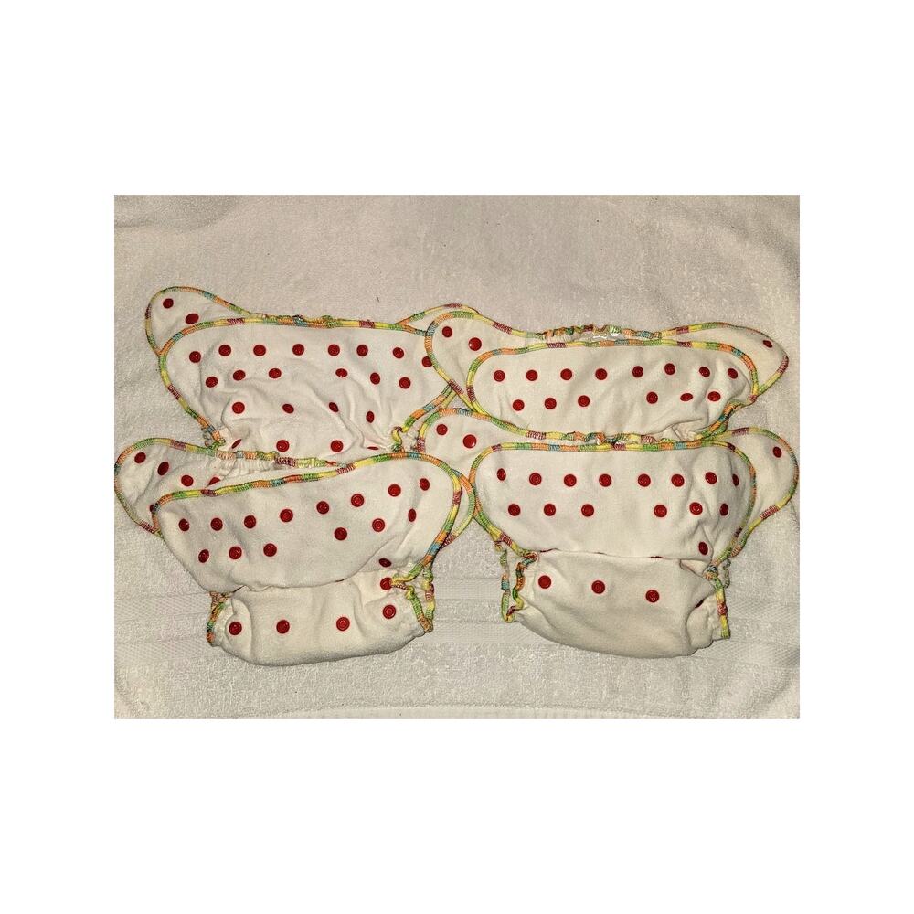 Alva Baby Diaper Covers Bamboo Fitted Cloth Diapers 80% Bamboo 4pc Set